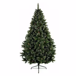 6ft 180cm Artificial Rocky Mountain Pine With Pine Cones Christmas Tree
