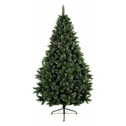 6ft 180cm Artificial Rocky Mountain Pine With Pine Cones Christmas Tree