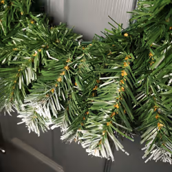 Premier 50cm Snow Tipped Green Christmas Wreath Decoration