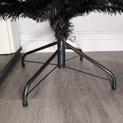 200CM SLIM Artificial BLACK Christmas Tree Pencil Pine Slim Tree
