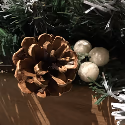 Premier 270cm (9ft) Christmas Garland Decoration Snow Tips White Berries & Cones