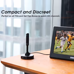 HighGain TV Aerial For Freeview HD DAB Radio Magnet Base August DTA240