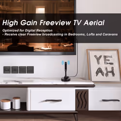 HighGain TV Aerial For Freeview HD DAB Radio Magnet Base August DTA240 - Additional view 4