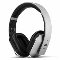 August EP650 Bluetooth Wireless Headphones - Custom Sound Control with Android/iOS App and Bluetooth v4.2, NFC and aptX LL Low Latency, Silver