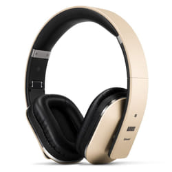 August EP650 Bluetooth Wireless Headphones - Custom Sound Control with Android/iOS App and Bluetooth v4.2, NFC and aptX LL Low Latency - [Gold]