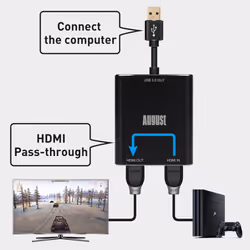 USB HDMI Passthrough Capture Card 1080p 60FPS Console Gaming Youtube - Additional view 4