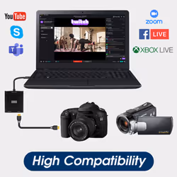 USB HDMI Passthrough Capture Card 1080p 60FPS Console Gaming Youtube - Additional view 6