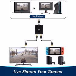 USB HDMI Passthrough Capture Card 1080p 60FPS Console Gaming Youtube - Additional view 7