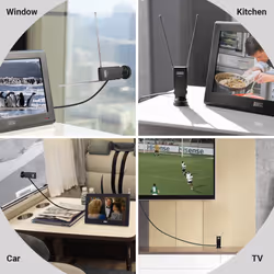 Small Portable Telescopic Freeview TV Aerial August DTA220