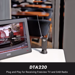 Small Portable Telescopic Freeview TV Aerial August DTA220