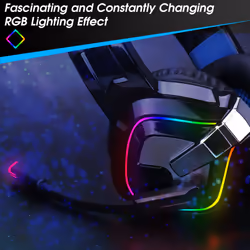 Gaming LED Headset for PS5 PS4 XBOX One Nintendo Switch PC 3.5mm