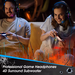 Gaming LED Headset for PS5 PS4 XBOX One Nintendo Switch PC 3.5mm - Additional view 4