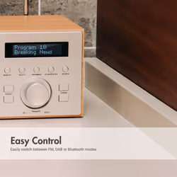 August MB420 DAB DAB+ FM Digital Radio Tuner, Dual Alarm Clock with AUX, Line-out, Mains Powered LCD Screen 40 Station Presets - Additional view 4