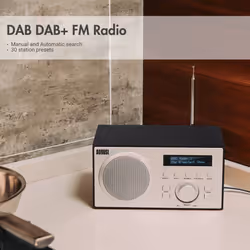 DAB/DAB+ Digital & FM Bluetooth Stereo Radio DRC Alarm Clock AUX USB