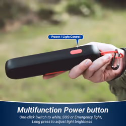 Rechargeable LED Torch with SOS Mode and Camping Power Bank LEC600