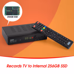 Freeview TV Recording Box Internal SSD Storage Aug DVB502