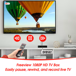 Freeview TV Recording Box Internal SSD Storage Aug DVB502