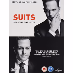 Warner Bros Suits: Seasons 1-5, Movie, DVD, Coloured, English, Adults & Children, Gabriel Macht, Patrick J. Adams, Meghan Mar ...