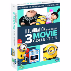Warner Bros Despicable Me: 3 Film Collection, Animated film/cartoon, DVD, U, Coloured, English, Adults & Children