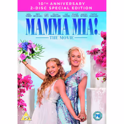 Warner Bros Mamma Mia! The Movie, Movie, DVD, PG, Coloured, English, Adults & Children