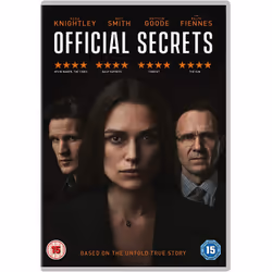 Warner Bros Official Secrets, Movie, DVD, Coloured, English, Adults & Children, Keira Knightley, Matt Smith, Matthew Goode