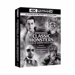 Sony Pictures Universal Classic Monsters: Icons of Horror Collection, Movie, Blu-ray, 4K Ultra HD, Multilingual, Adults, Horr ...