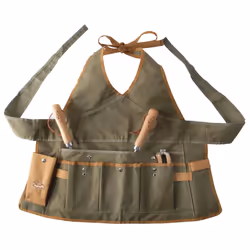 Garden Tool Stool, Kneeling Pad & Ladies Apron Set (Khaki/Brown)
