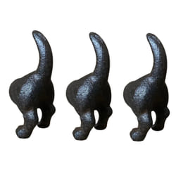 Cast Iron Novelty Door or Drawer Handles & Optional Mounting Bolt - 3 Dog Tails