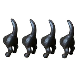Cast Iron Novelty Door or Drawer Handles & Optional Mounting Bolt - 4 Dog Tails