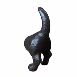 Cast Iron Novelty Door or Drawer Handles & Optional Mounting Bolt - 1 Dog Tail & Bolt