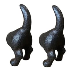 Cast Iron Novelty Door or Drawer Handles & Optional Mounting Bolt - 2 Dog Tails & Bolts