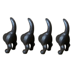 Cast Iron Novelty Door or Drawer Handles & Optional Mounting Bolt - 4 Dog Tails & Bolts