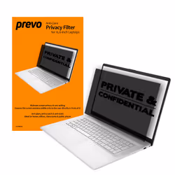 PREVO 15.6 Inch Anti-Glare Laptop Privacy Screen Filter, Anti-Peep, Anti-Static, 39.6 cm (15.6"), 16:9, Anti-glare, Privacy