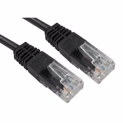 Target URT-601 BLACK, 1 m, Cat5e, U/UTP (UTP), RJ-45, RJ-45, Black