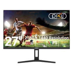 piXL X-Series GS27QIDPHA 27 Inch QHD IPS Gaming Monitor with 200Hz Refresh Rate, 2560 x 1440 Resolution, 1ms Response Time, 2x HDMI 2.0 & 2x DisplayPort 1.4