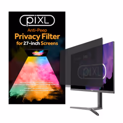 piXL 27 Inch Monitor Privacy Screen Filter, 68.6 cm (27"), 16:9, Monitor, Frameless display privacy filter, Anti-glare, Anti- ...