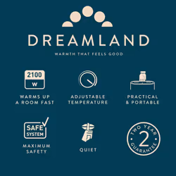 Dreamland Silent Power Comfort Portable Fan Heater with 4 Heating Modes - Additional view 5