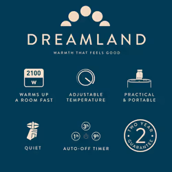 Dreamland Silent Power Protection Portable Fan Heater with 4 Heating Modes - Additional view 8