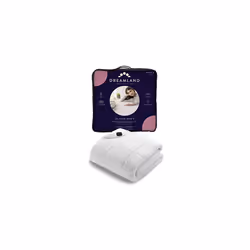Dreamland Intelliheat+ fast heat Scandi Full Bed size Sherpa Underblanket, single size electric blanket 190 x 90cm, elasticat ...