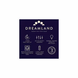 Dreamland Intelliheat+ fast heat Scandi Full Bed size Sherpa Underblanket, single size electric blanket 190 x 90cm, elasticated straps, 1 control, 6 - Additional view 8
