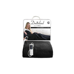 Dreamland Intelliheat Luxury Heated Black Throw