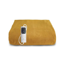 Dreamland 16820B Relaxwell Luxury Mustard Heated Throw
