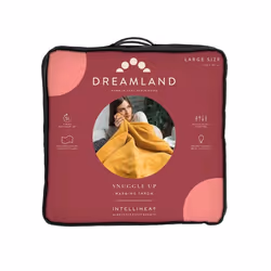 Dreamland 16820B Relaxwell Luxury Mustard Heated Throw