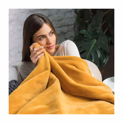 Dreamland 16820B Relaxwell Luxury Mustard Heated Throw - Additional view 5