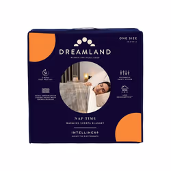 Dreamland Nap Time Warming Sherpa Blanket - Beige Tartan