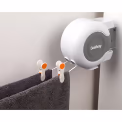 Beldray LA027016 26 Metre Retractable Dual Clothes Line, White, 18.5 x 16 x 9.5 cm