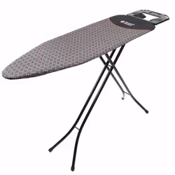 Russell Hobbs LA043153BLK Adjustable Ironing Board with Jumbo Iron Rest, 122 x 38 cm, Black
