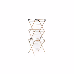 Beldray LA089397GRYEU7 3 Tier Indoor Clothes Airer - Foldable Laundry Drying Rack, Non-Slip, Four Corner Hanger Hooks, Alloy  ...
