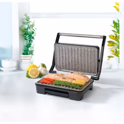 Salter 750W Marble Health Non-stick Grill Sandwich Fish Steak And Panini Maker