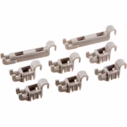 Bosch Dishwasher Lower Rack Flip Tynes Plastic Bearing Clips Kit
